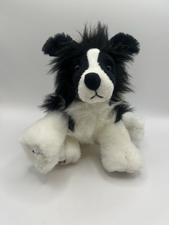 GANZ Other - Ganz Webkinz Border Collie Plush Dog Black White HM413 NO CODE - Rare!!